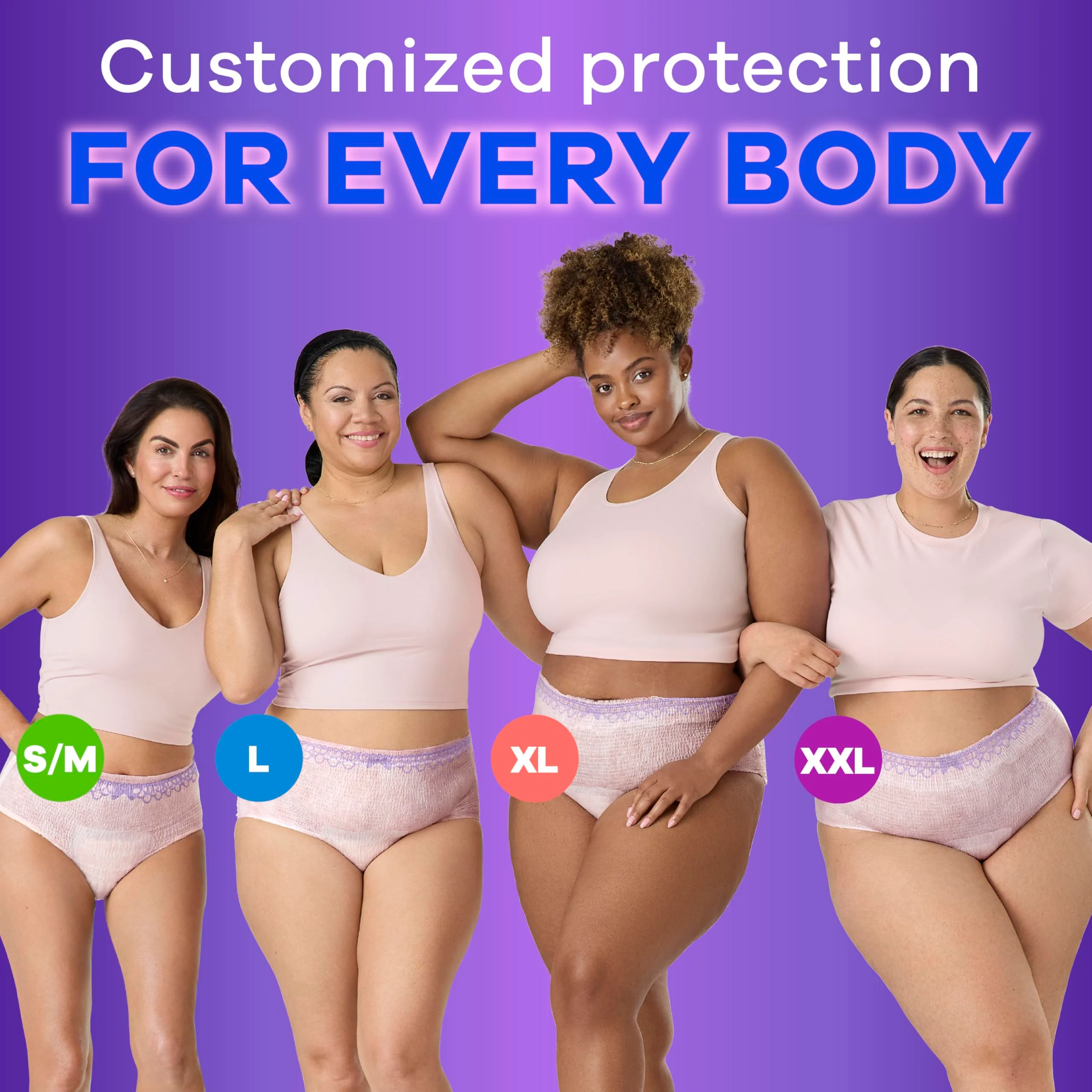 Always Discreet Adult Incontinence Underwear for Women and Postpartum Underwear, Extra Large, Up to 100% Bladder Leak Protection, 64 Count (2 Packs of 32) - Image 9