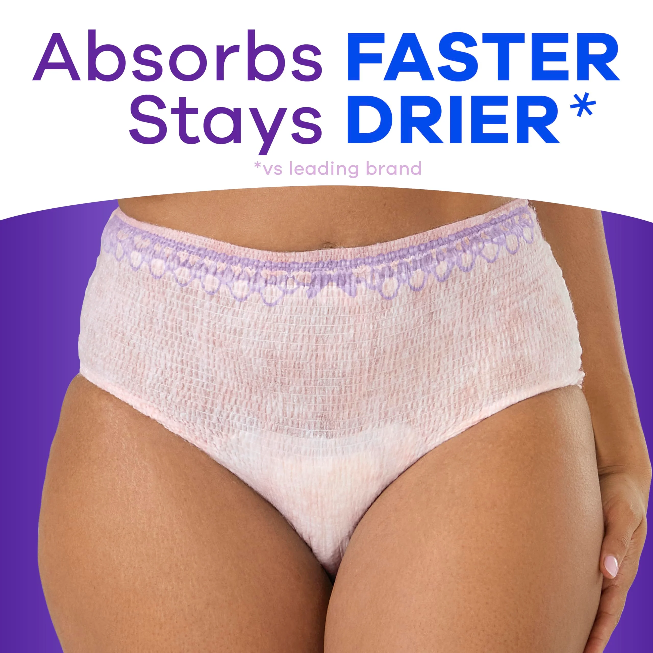 Always Discreet Adult Incontinence Underwear for Women and Postpartum Underwear, Small/Medium, Up to 100% Bladder Leak Protection, 84 Count (2 Packs of 42) - Image 5