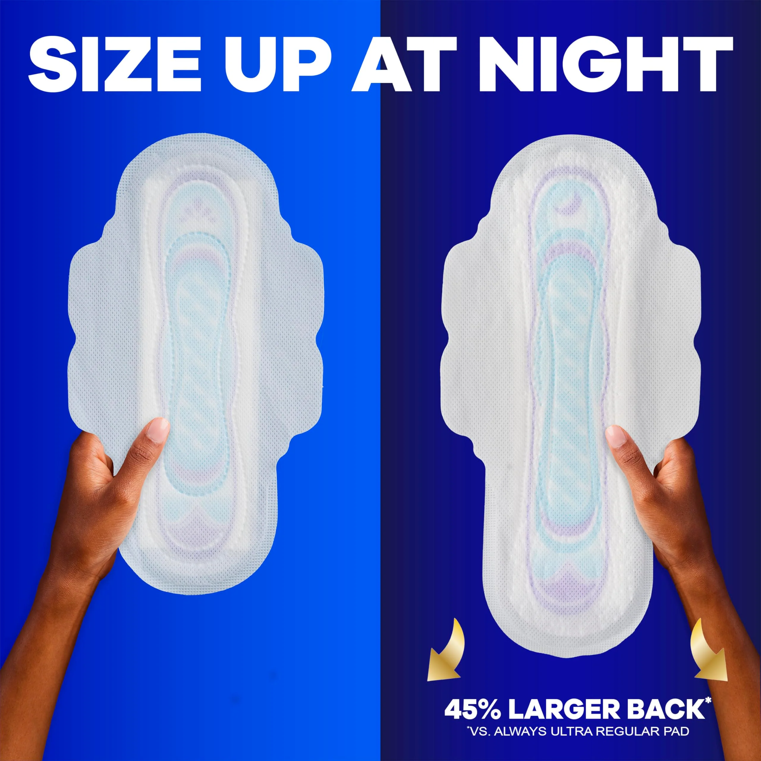 Always Ultra Thin Daytime Pads with Wings, Size 1, Regular, Unscented, 42 Counts x 3 Packs (126 Count Total) - Image 4