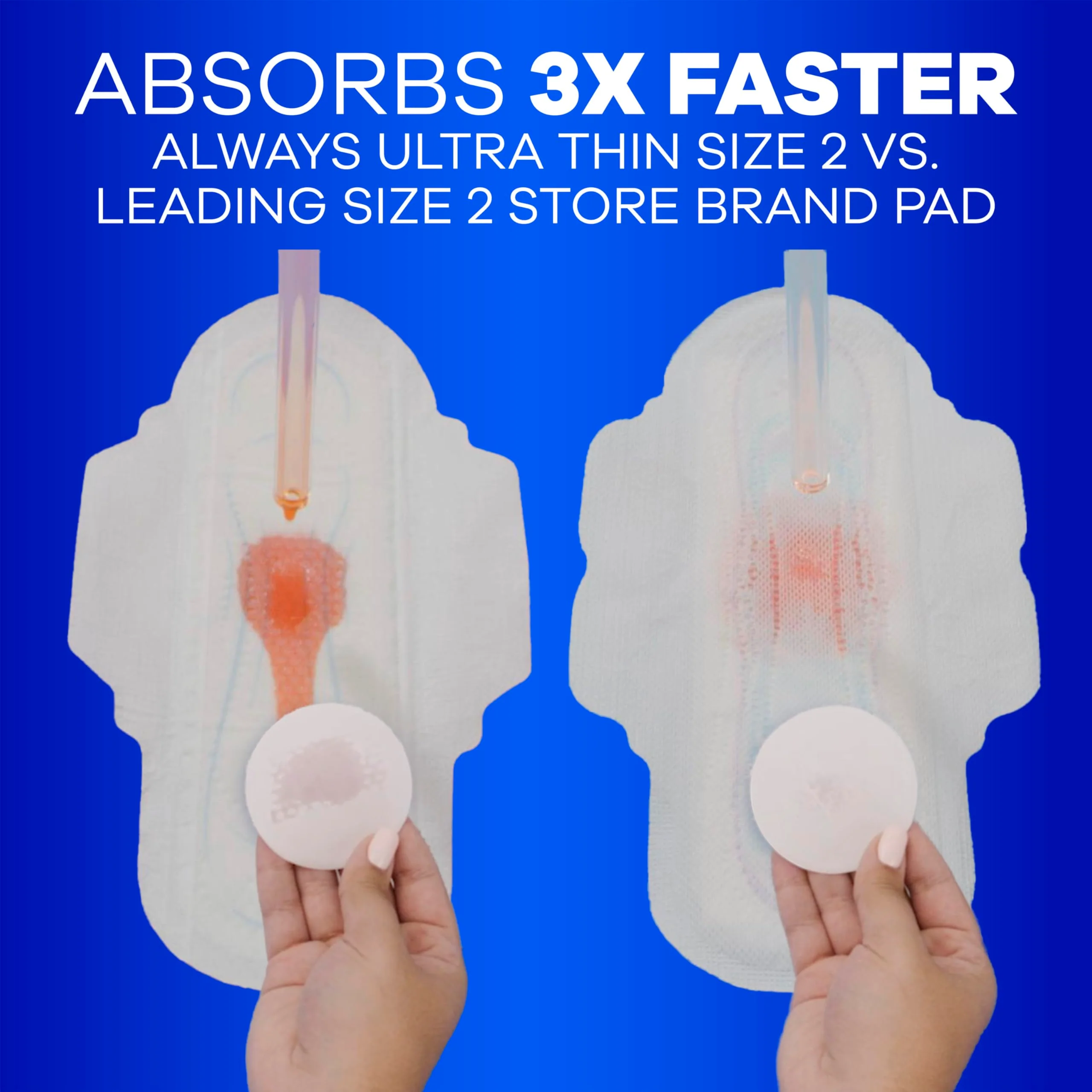 Always Ultra Thin Daytime Pads with Wings, Size 1, Regular, Unscented, 42 Counts x 3 Packs (126 Count Total) - Image 7
