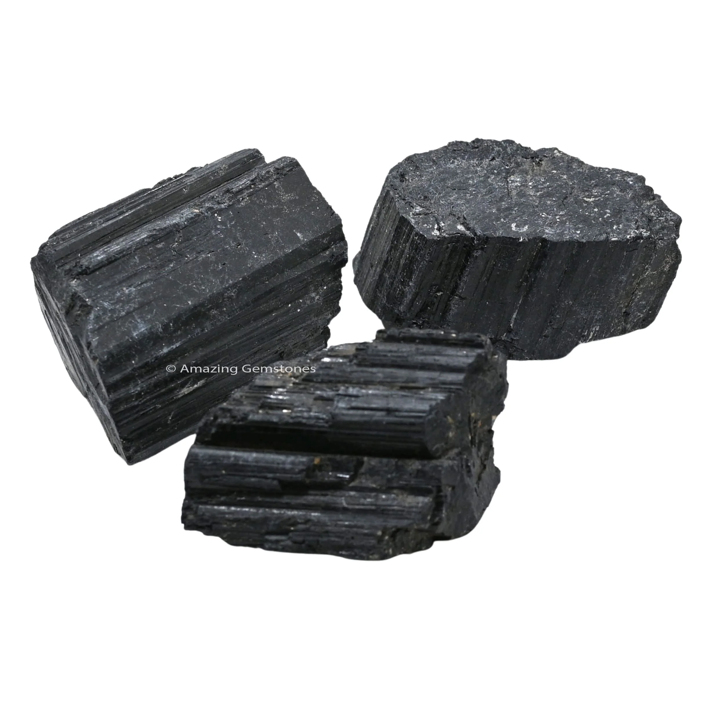 Amazing Gemstone Black Tourmaline Crystals Rough Stone in Bulk, 1lb Large Pieces Turmalina Negra Piedra Originales, Large Black Tourmaline Crystal Healing Stones for Protection - Image 3