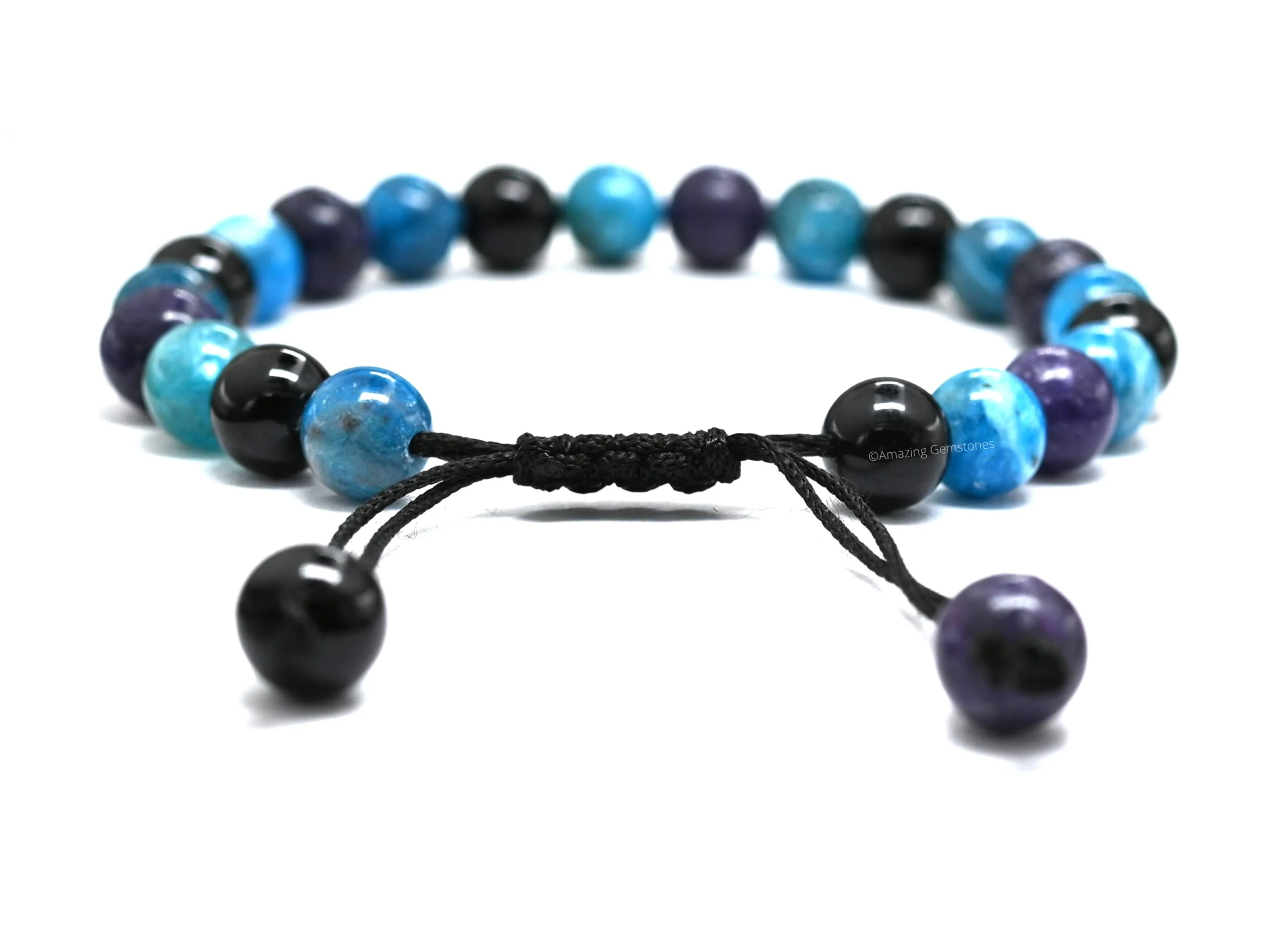 Amazing Gemstone Weight Loss Manifestation Bracelet - Humanic Black Tourmaline Apatite Lepidolite Bracelet Set for Men Women Healing Calming Anxiety Stress Relief Gifts(Adjustable) - Image 5