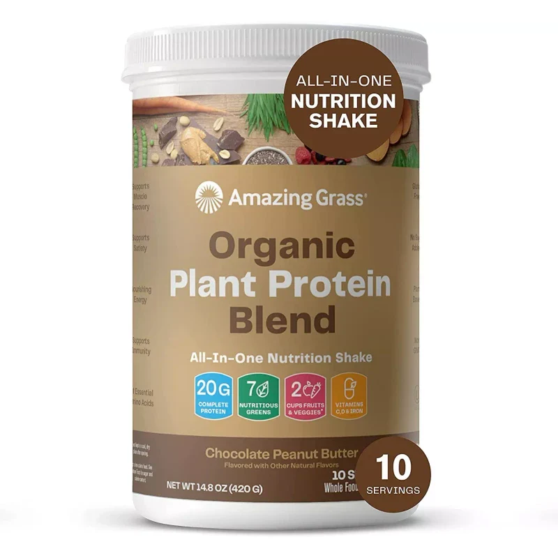 Amazing Grass - Organic Vegan Plant Based Protein - CHOOSE SIZE & FLAVOR - 11 Servs - Vanilla - Image 3