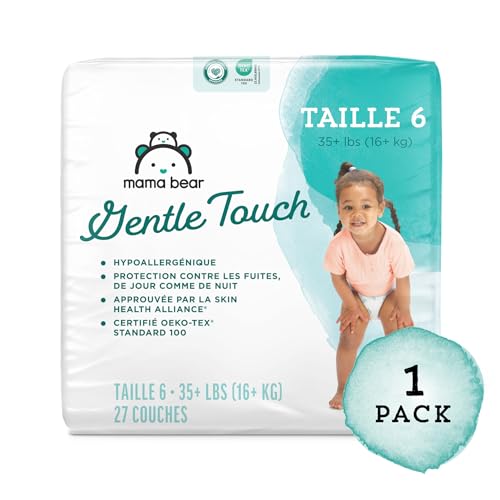 Amazon Brand - Mama Bear Gentle Touch Diapers, Hypoallergenic, Size 4, 148 Count, 4 Packs of 37, White - Image 32