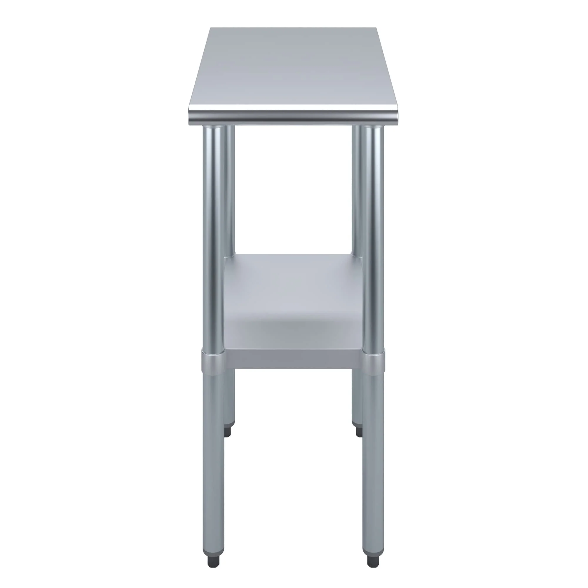 AmGood 24 in. x 15 in. Stainless Steel Work Table with Wheels | Metal Kitchen Food Prep Table | NSF - Image 7