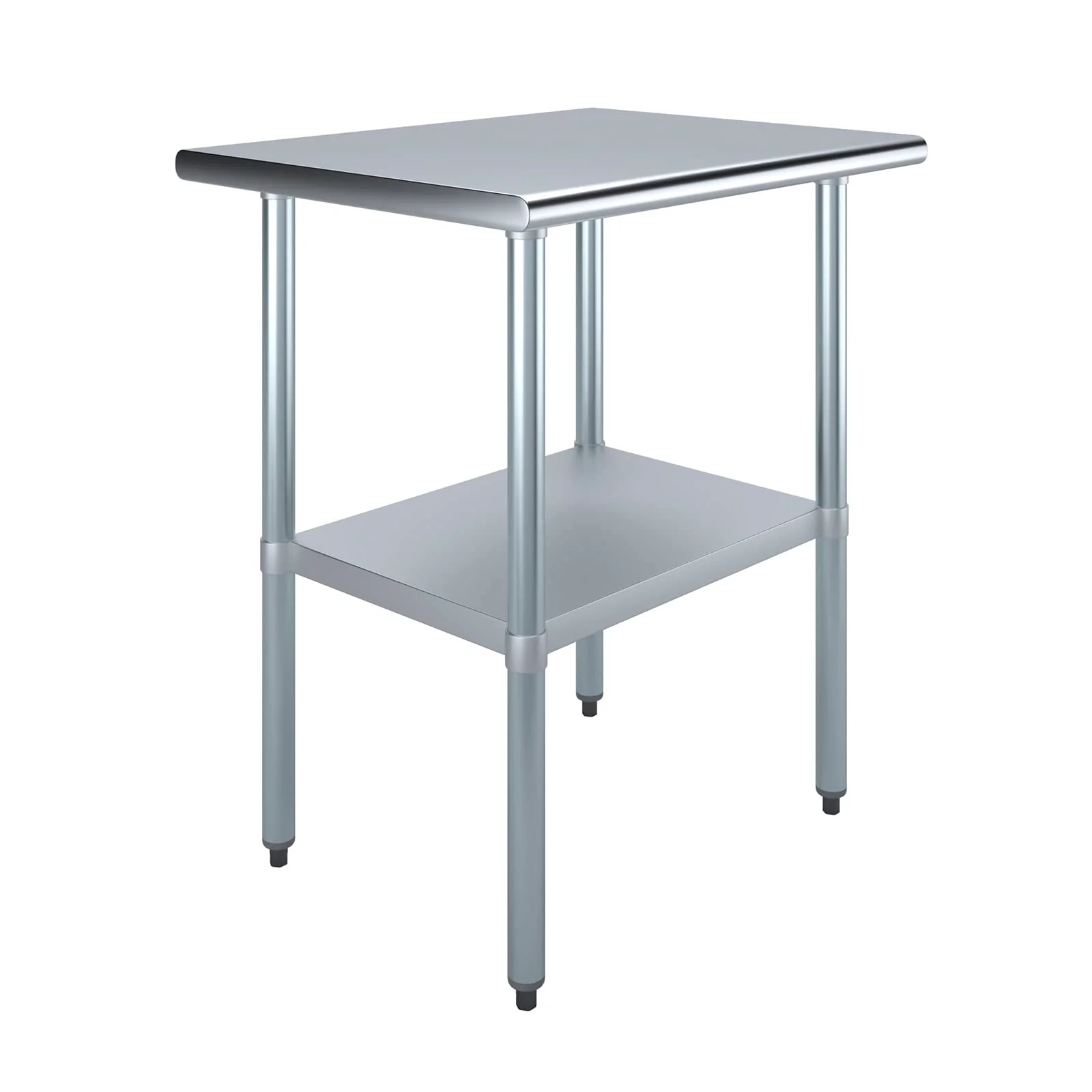 AmGood 24 in. x 30 in. Stainless Steel Work Table | Metal Kitchen Food Prep Table | NSF