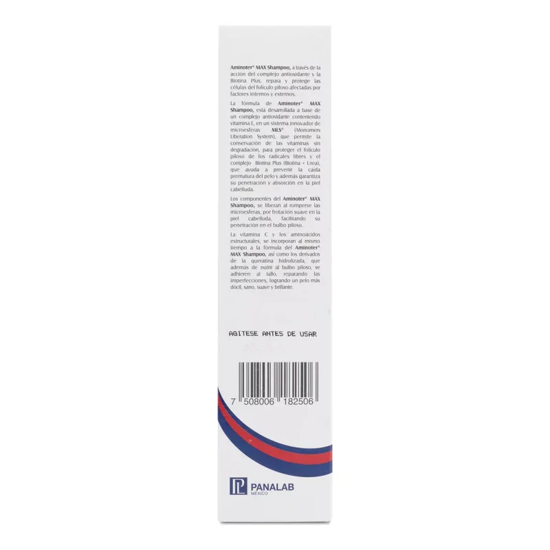 Aminoter Max Shampoo Vitamina C Y E Reparación Y Proteccción - Image 3