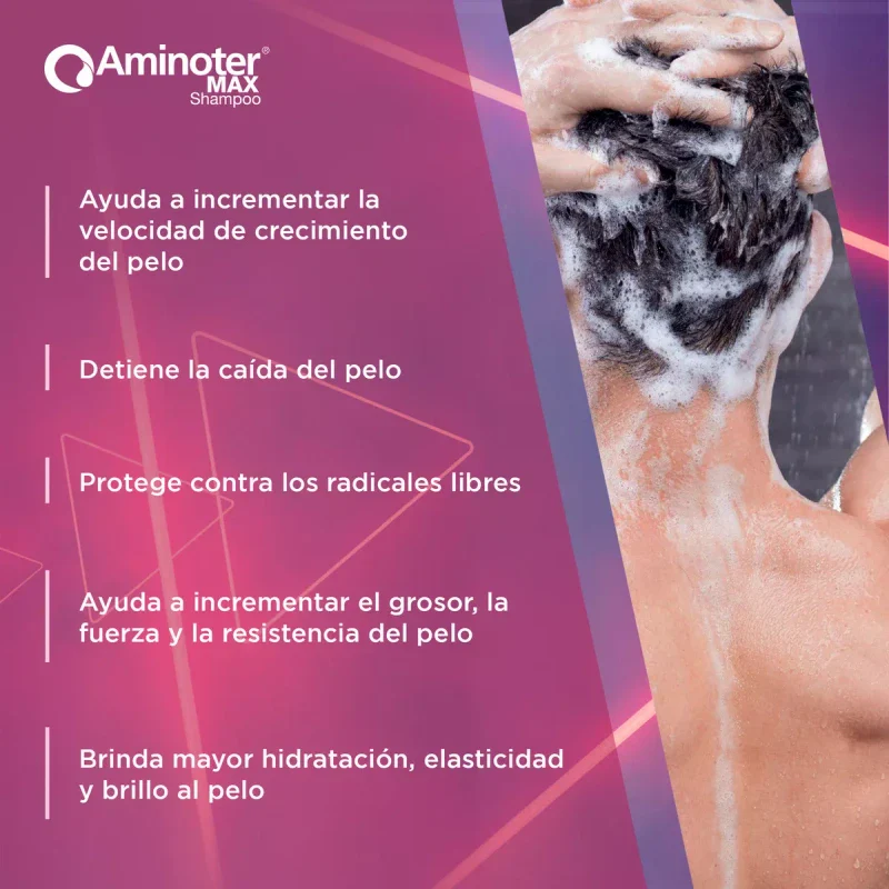 Aminoter Max Shampoo Vitamina C Y E Reparación Y Proteccción - Image 8