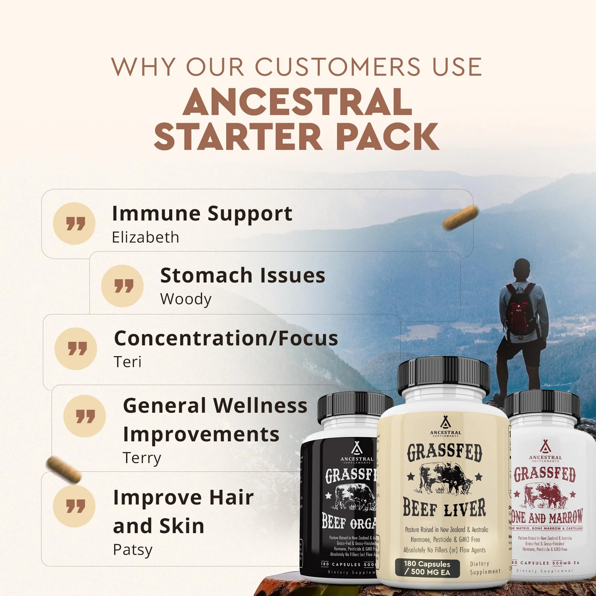Ancestral Supplements Beef Organs and Stack Variation (Organs Starter Pack) - Image 2
