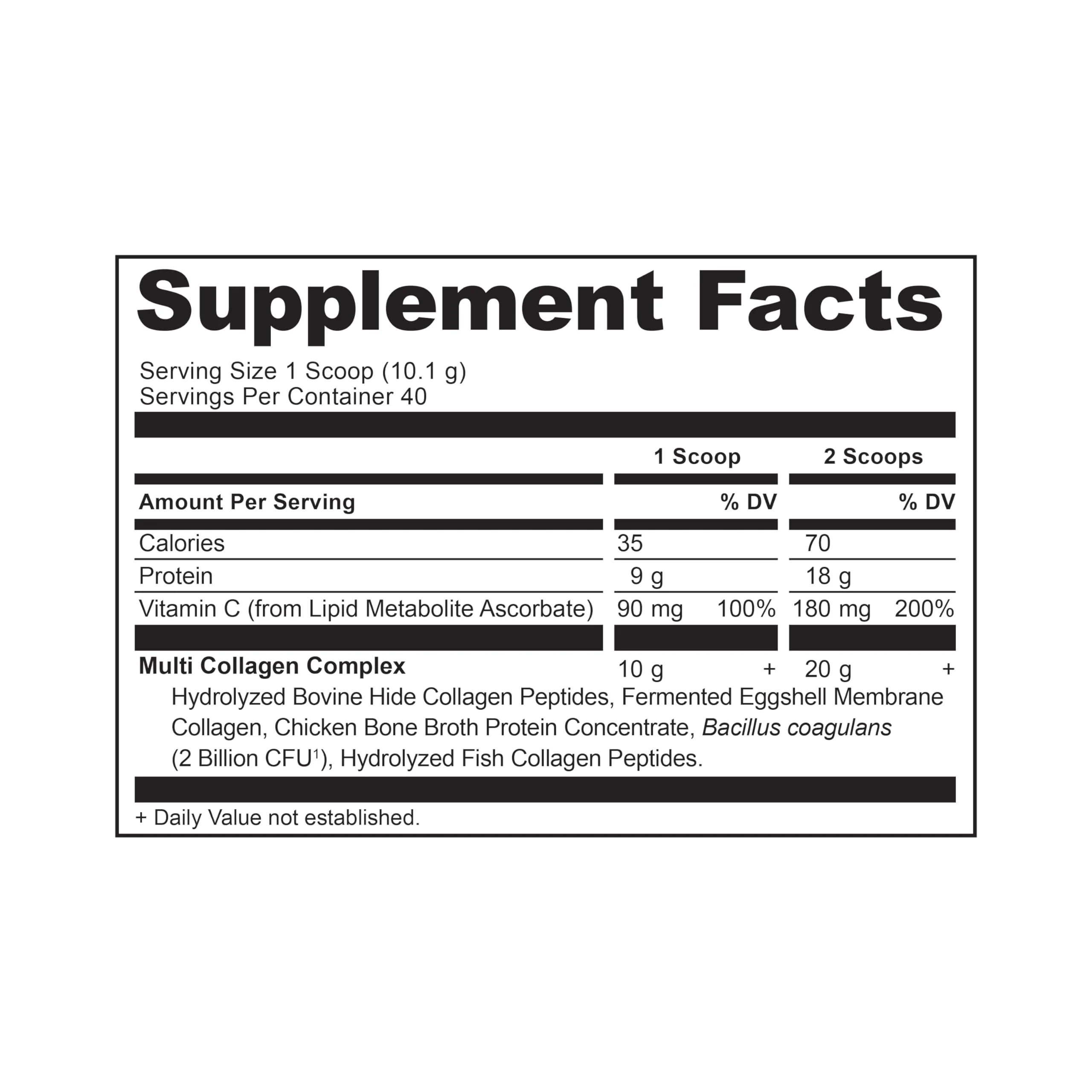 Ancient Nutrition Collagen Peptides Powder, Multi Collagen Protein, Women & Men, Vitamin C, Probiotics, Hydrolyzed Collagen, Supports Skin, Joints, Gut Health, Unflavored, 40 Servings - Image 3