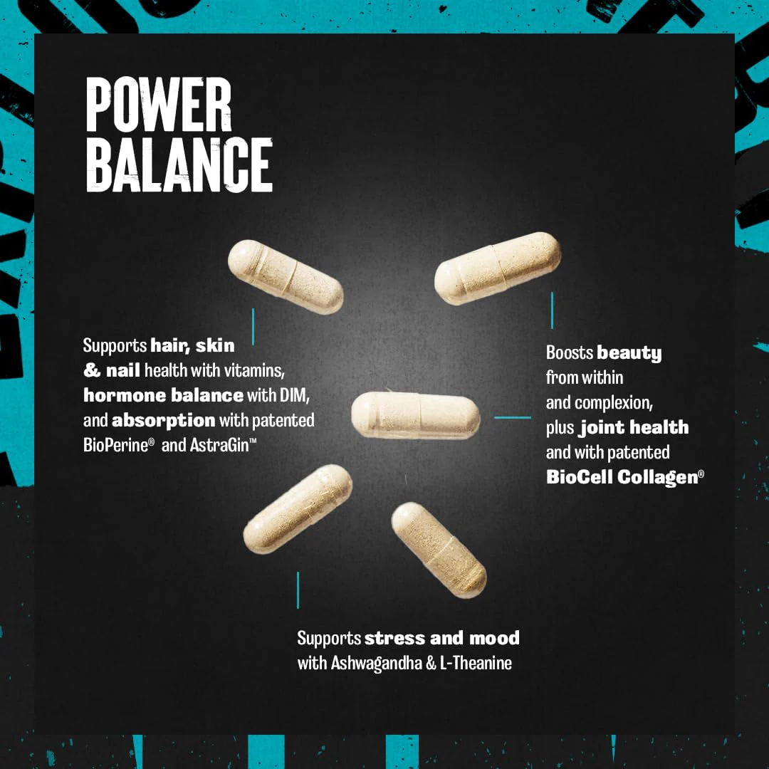 Animal Power Balance – Women's Alpha F Comprehensive Formula – Supports Hormonal Balance, Complexion, Hair, Nails, Mood and Stress, Intestinal Health, & Bone and Joint Health – 30 Packs - Image 4