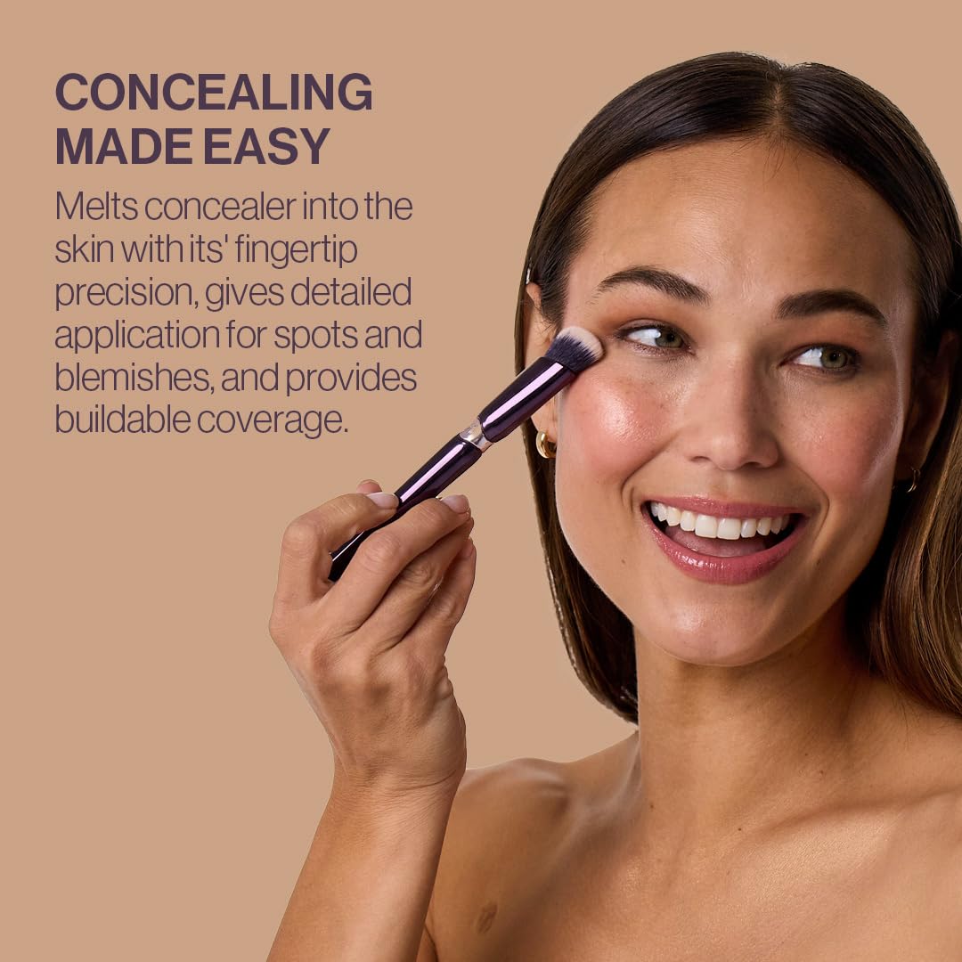 Anisa Beauty Angled Concealer Brush | Precision Application for Seamless Concealer Coverage | Vegan, Cruelty-Free, and Sustainably Made | Ideal for Under Eyes and Targeted Areas |Soft, Synthetic Fiber - Image 5