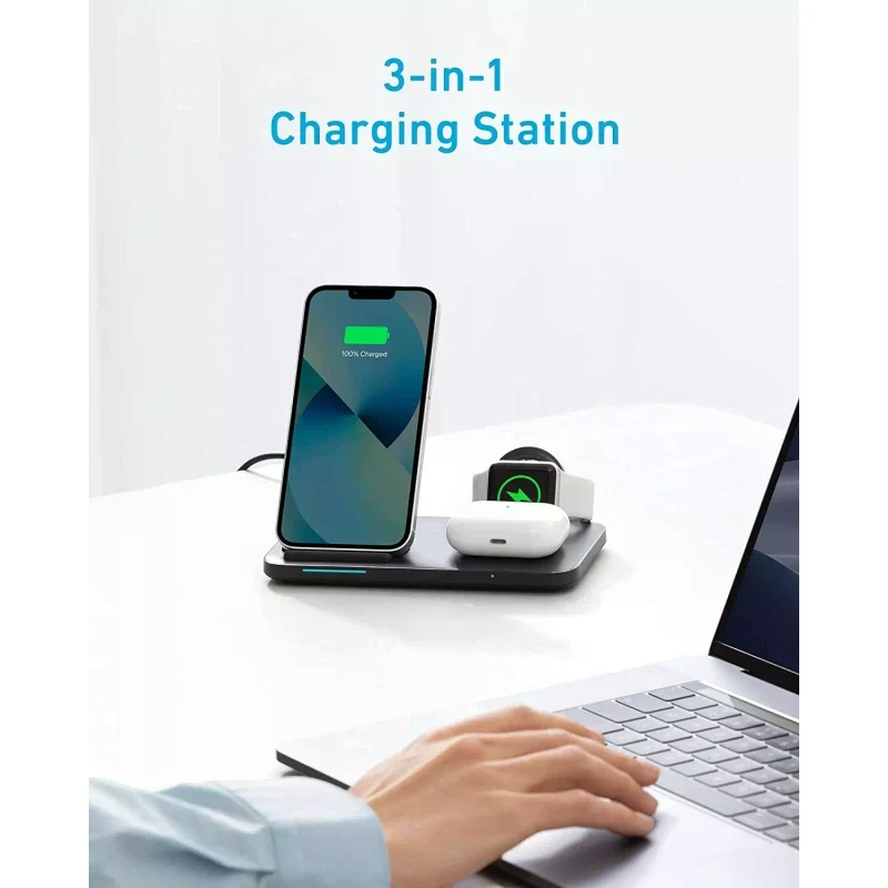 Anker Foldable 3-in-1 Wireless Charging Station - Image 2