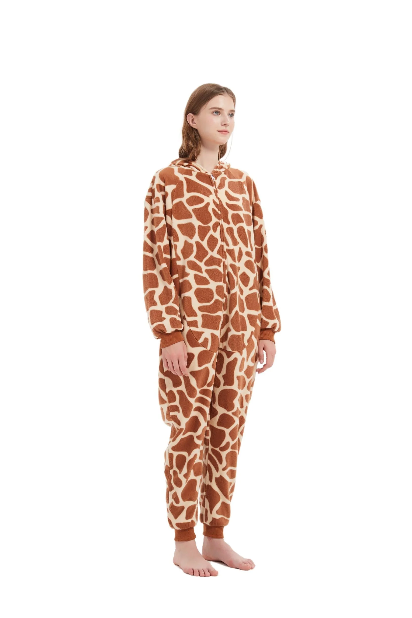 AnmHIwcte Giraffe Onesie Adult Halloween Christmas Cosplay Animal Costume Unisex Pajamas For Women Men - Image 6