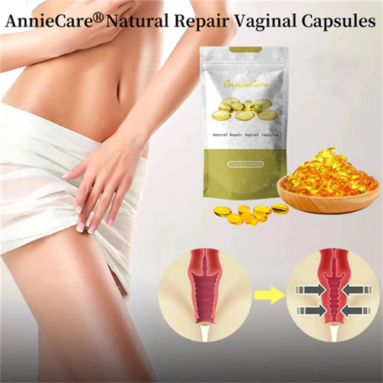AnnieCare Instant Anti-Itch Detox Slimming Products, Annie Care Capsulas, Firming Repair & Pink and Tender Natural Capsules, Stay Clear & Fresh, Revert to Tight and Tender State (3PCS) - Image 8