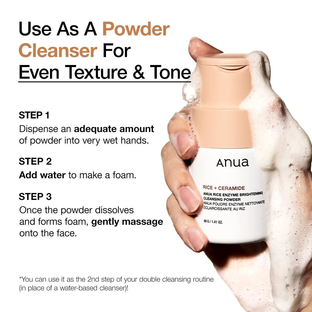 ANUA Rice Trio Set : Rice Cleansing Powder & Milky Toner & Hydrating Serum, Marshmallow face mask maker, for Glass skin, Fragrance Free, Korean Skincare - Image 6