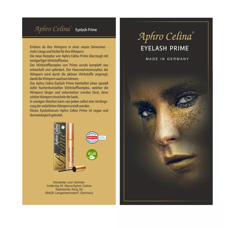 Aphro Celina Prime Eyelash Serum Vegan Pack of 1 (1 x 3 ml) - Image 3