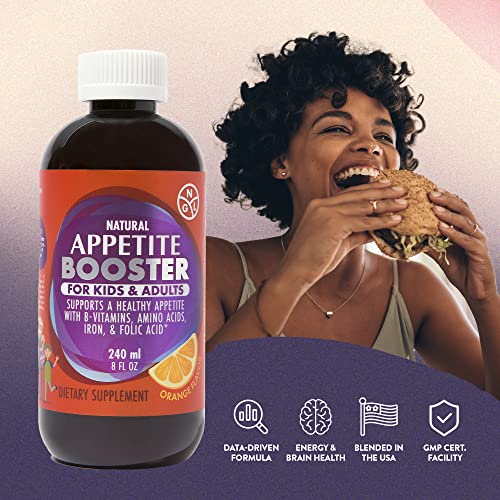 Appetite Booster Weight Gain Stimulant Supplement Eat More for Underweight Kids & Adults Fortified with Vitamins B1,B2,B3,B5,B6,B12, Folic Acid , Iron, Zinc, Amino Acids, Flax Seed Oil - Image 5