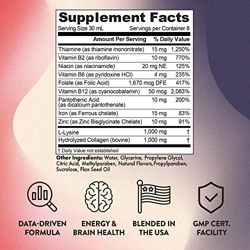 Appetite Booster Weight Gain Stimulant Supplement Eat More for Underweight Kids & Adults Fortified with Vitamins B1,B2,B3,B5,B6,B12, Folic Acid , Iron, Zinc, Amino Acids, Flax Seed Oil - Image 6