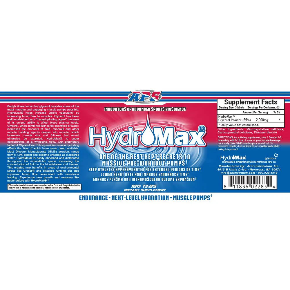 APS Nutrition Hydromax, 180 Tablet - Image 2