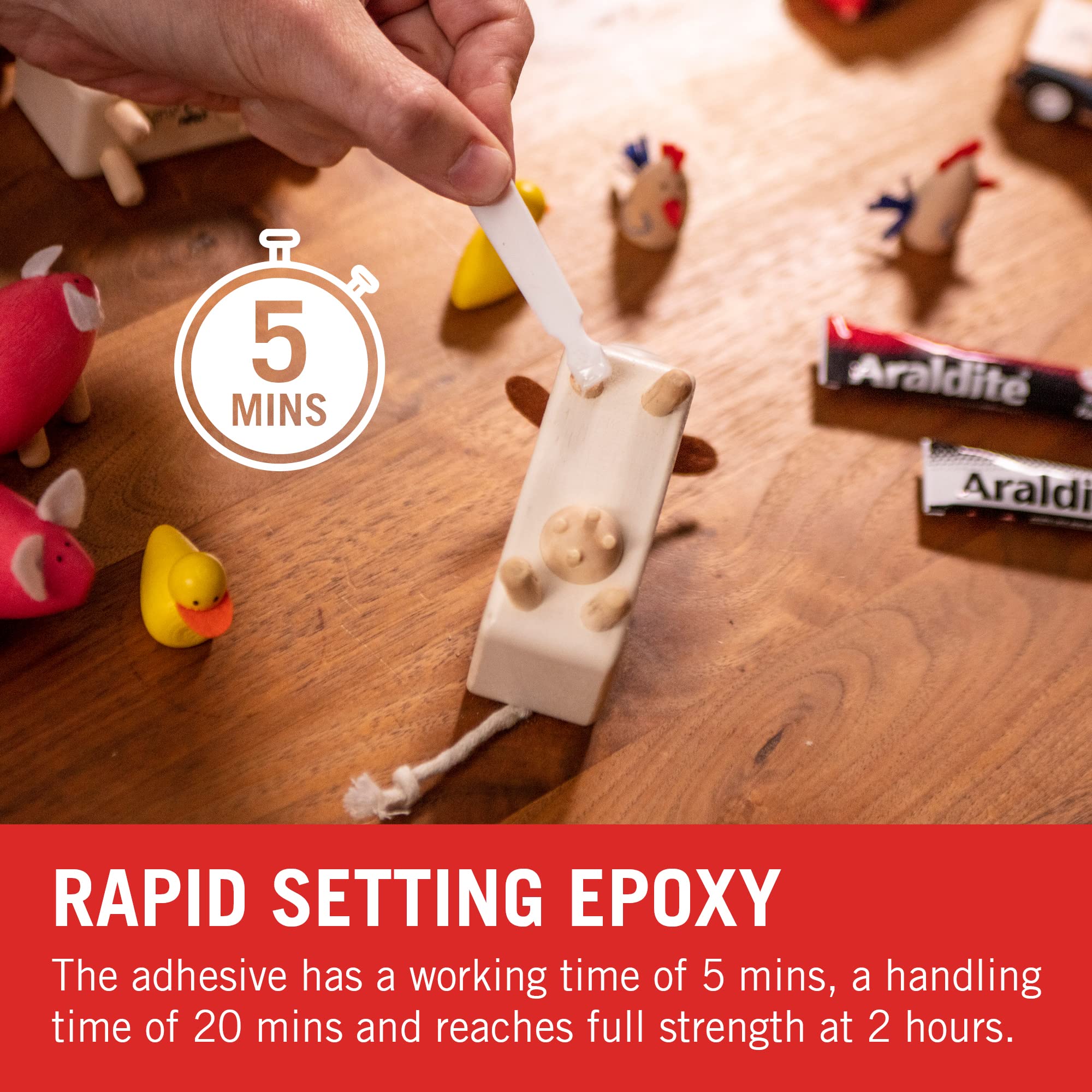 Araldite ARA-400005 Translucent Rapid Adhesive Epoxy-Sets in 5mins, 2 x 15ml, Tubes - Image 7