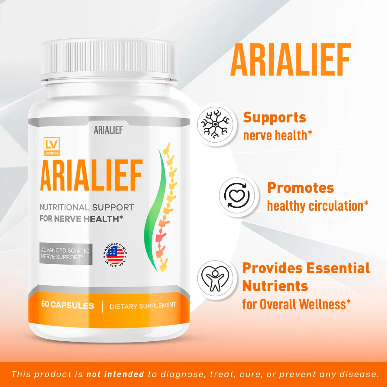 Arialief Capsules for Sciatica, Arialeaf Nutritional Support for Nerve Health, Arialeaf Prime Palm Sciatica, Aria Leaf Primepalm Aria LIEF Vitamin, 1 Month - Image 7