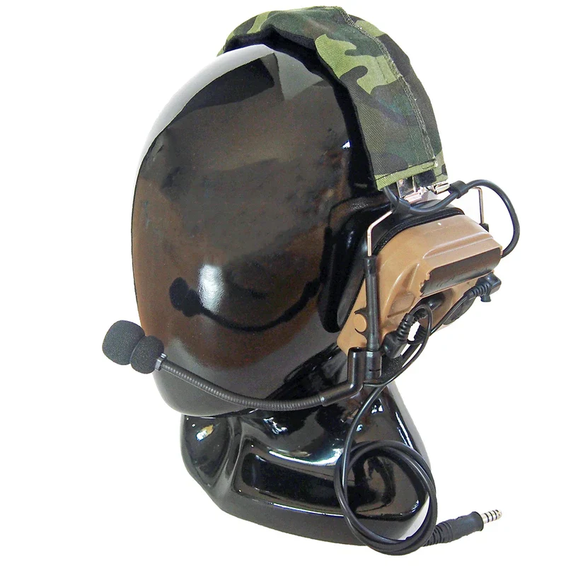 Armorwerx Open-Ear Hybrid Electronic Hearing Protection Earmuffs & Communication Headset (Tan) - Image 2