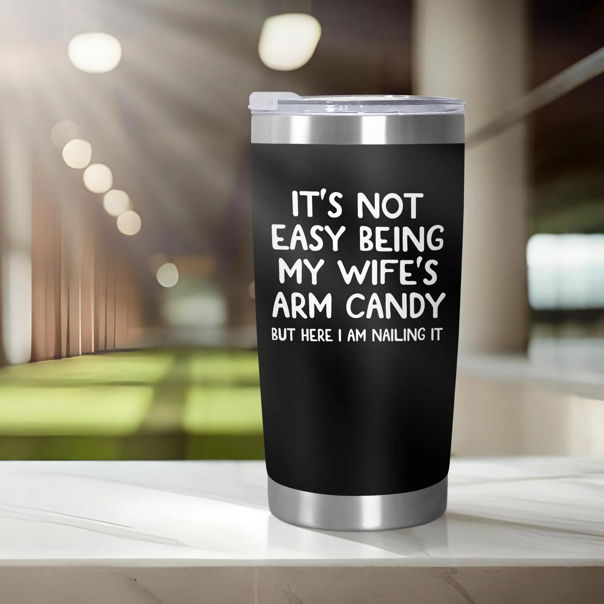 ARVEXO Christmas Birthday Gifts For Husband from Wife - 20 oz Stainless Steel Insulated Coffee Tumbler with Lid - Anniversary Wedding Gifts Gifts for Him Men Husband from Wife, Presents for Men - Image 3