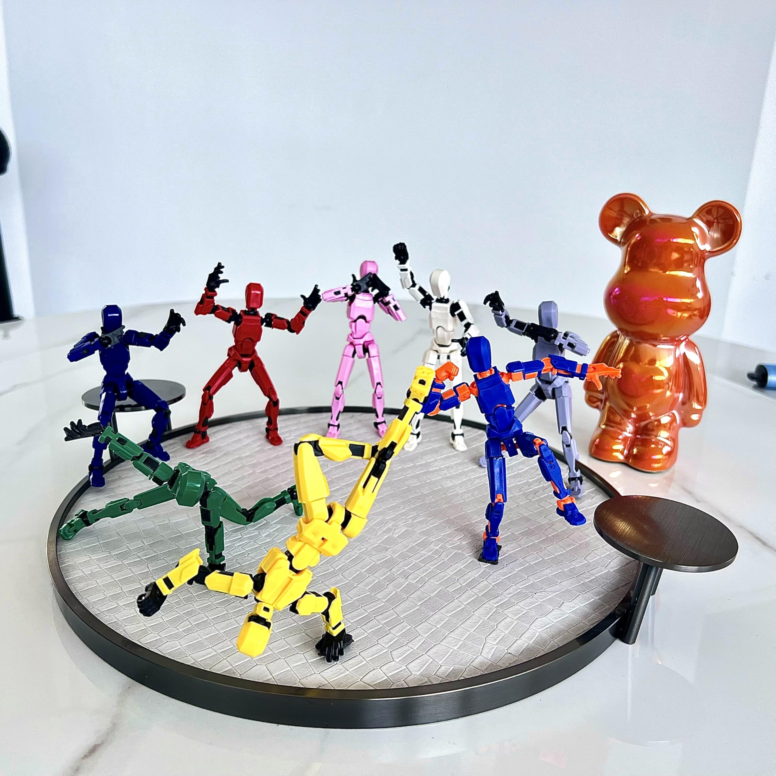 (Assembly Completed) 8 Packs Titan13 Action Figure Set, Dummy 13 3d Printed Action Figure Toy Gifts for Kids, Robot 13 ActionFigure Full Body Mechanical Doll Christmas Birthday Gift for Boys Girls - Image 6