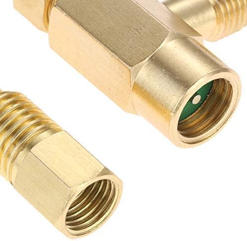 Aupoko R134A Self-Sealing Can Tap with R134A Tank Adapter, 1/2’’ Acme to 1/4’’ SAE Refrigerant Can Bottle Tap Opener with 1/4’’ SAE Female and 1/2’’ Acme Male Adapter - Image 2