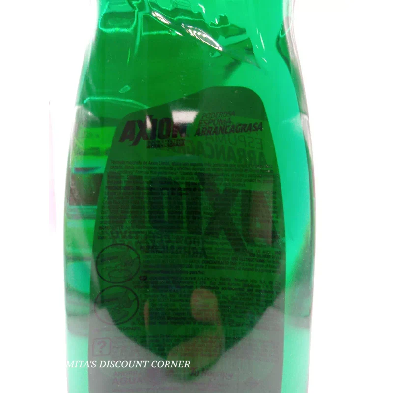 Axion Dishwashing Liquid Soap lemon Scent 640 ml -21.64 fl oz - 2 Pack - Image 2