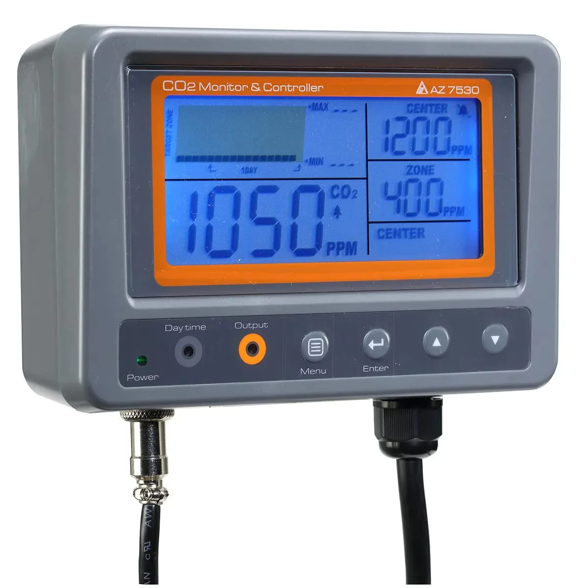 AZ-7530 CO2 Monitor & Controller (Relay Function) with Remote Sensor 0~5000 ppm AZ 7530 CO2 Analyzer Controller AZ7530 - Image 4