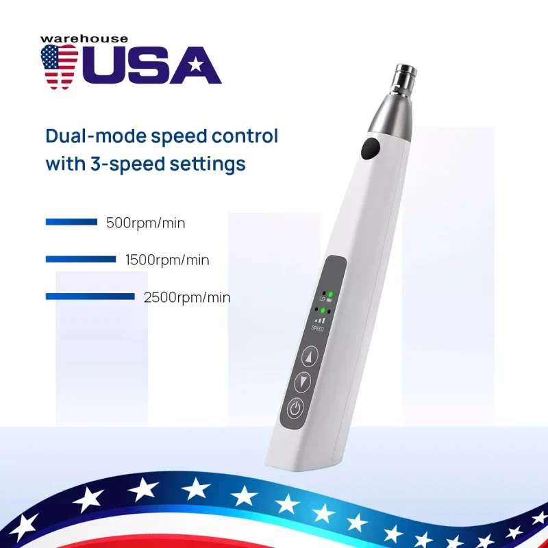 AZDENT Dental Cordless Hygiene Prophy Polishing Handpiece With 2Pcs Prophy Angles - Image 11