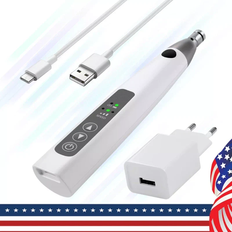 AZDENT Dental Cordless Hygiene Prophy Polishing Handpiece With 2Pcs Prophy Angles - Image 12