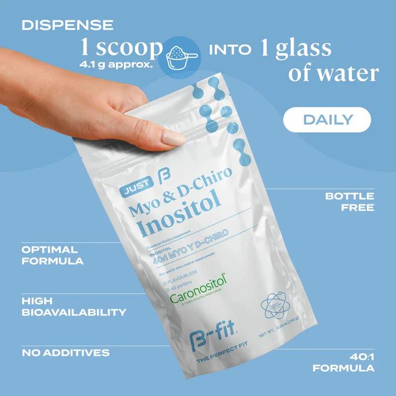 B-FIT B B-FIT B Just Inositol - Myo-inositol & D-Chiro Inositol Supplement 40:1 Formula - 2 Month Supply 60 Servings - No Additives - Inositol Powder - Image 6