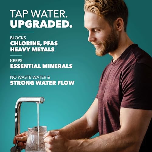 Under Sink Water Filter for Sink Faucet by CuZn, 5 Year Filtration Life, Reduces PFAs, PFOS, Lead, Chlorine, Improves Taste of Tap Water with NSF/ANSI 42 & 372 Certified High Performance - Image 3
