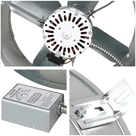 CX1500 Gable Mount Power Attic Ventilator with 2.6-Amp 60-Hz Motor and 14-Inch Blade - Image 8