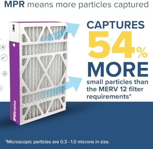 Filtrete 20x25x4 AC Furnace Air Filter, MPR 1550, MERV 12, Fits Lennox & Honeywell, Allergen, Electrostatic Air Cleaning Filter, 4-Pack (actual size 19.88 x 24.63 x 4.31) - Image 4