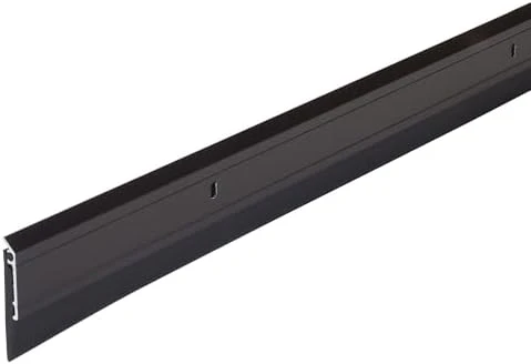 M-D Building Products 69609 All-Season Door Sweep, Heavy Duty Aluminum, Ideal for Residential & Commercial Use, Easy Installation with Heavy Rubber Seal, Ensure Comfort and Security (48 Inch, Bronze)