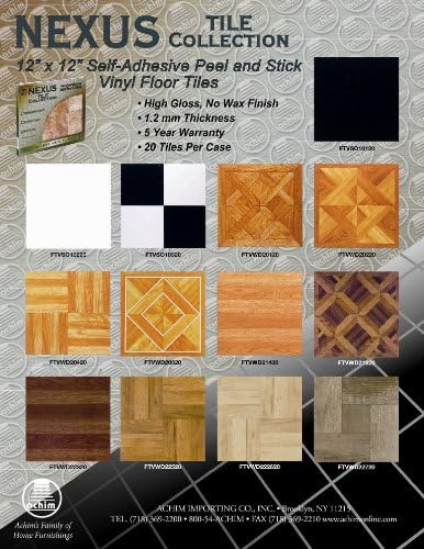 Nexus Self Adhesive 12-Inch Vinyl Floor Tiles, 20 Tiles - 12" x 12", White Slate Pattern - Peel & Stick, DIY Flooring for Kitchen, Dining Room, Bedrooms & Bathrooms by Achim Home Décor 20-pack - Image 2