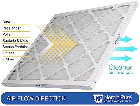 Nordic Pure 20x25x1 (19 1/2 x 24 1/2 x 3/4) Pleated MERV 12 Air Filters 6 Pack - Image 8
