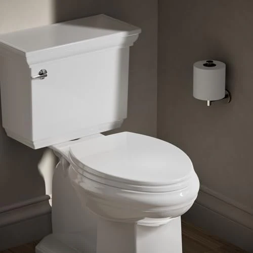 Kohler K-4774-0 Brevia Elongated White Toilet Seat with Quick-Release Hinges And Quick-Attach Hardware For Easy Clean - Image 2