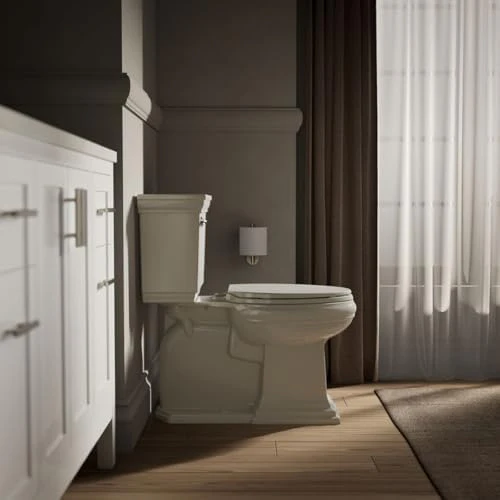 KOHLER K-4774-47 Brevia Elongated Toilet Seatwith Quick-Release Hinges and Quick-Attach Hardware for Easy Clean in Almond - Image 6