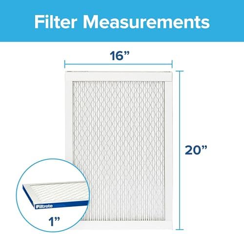 Filtrete 16x20x1 AC Furnace Air Filter, MERV 13, MPR 2200, Elite Allergen, Bacteria & Virus Filter, 3-Month Pleated 1-Inch Electrostatic Air Cleaning Filter, 2-Pack (Actual Size 15.69x19.69x0.78 in) - Image 2