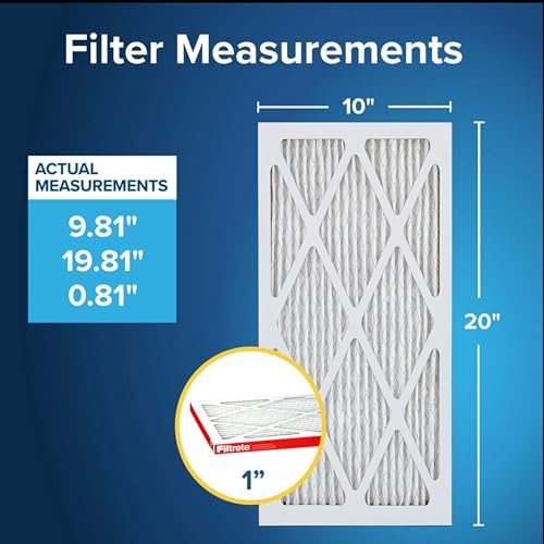 Filtrete 10x20x1 AC Furnace Air Filter, MERV 11, MPR 1000, Micro Allergen Defense, 3-Month Pleated 1-Inch Electrostatic Air Cleaning Filter, 4 Pack (Actual Size 9.81x19.81x0.81 in) - Image 2