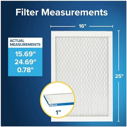Filtrete 16x25x1 AC Furnace Air Filter, MPR 1900, Healthy Living Ultimate Allergen, 4-Pack (exact dimensions 15.69 x 24.69 x 0.78) - Image 2