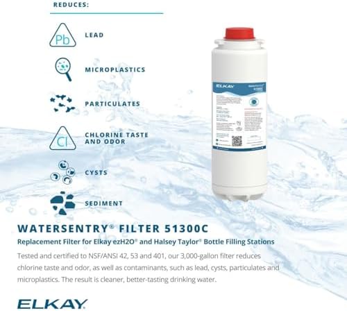 Elkay 51300C_12PK WaterSentry Plus Replacement Filter Cartridge for WaterSentry Plus Filtration System for EZH20 Bottle Fillers (Pack of 12) - N/A - Image 2