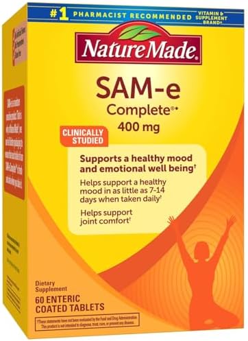 Nature Made SAM-e Complete 400 mg - 60 Enteric Coated Tablets - Image 2