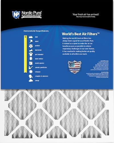 Nordic Pure 16x25x1 (15 1/2 x 24 1/2 x 3/4) Pleated MERV 10 Air Filters 6 Pack - Image 5