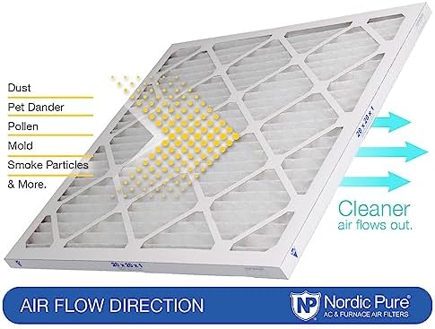 Nordic Pure 16x25x1 (15 1/2 x 24 1/2 x 3/4) Pleated MERV 10 Air Filters 6 Pack - Image 8